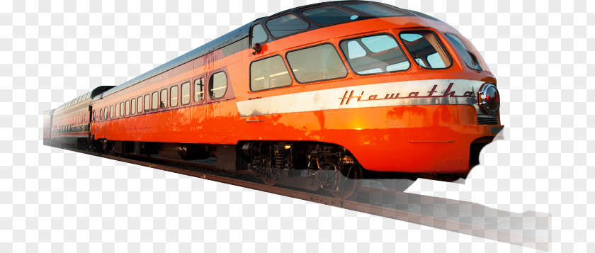 Train Rail Transport Hiawatha Passenger Car Steam Locomotive PNG