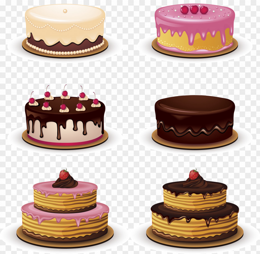 Vector Cake Birthday Cupcake Bakery PNG
