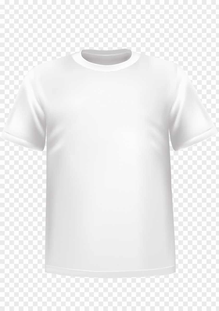 White Shirt T-shirt Shoulder Sleeve PNG
