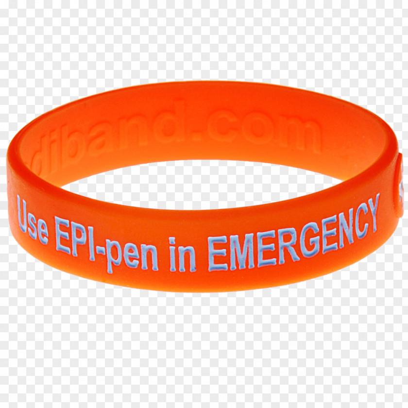 Allergy Wristband Medical Identification Tag Gel Bracelet Bangle PNG