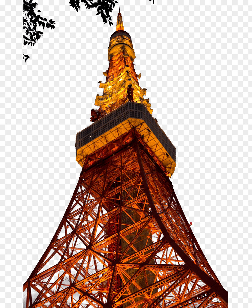 Night Tokyo Tower Odaiba Ueno Park Ku0131zu0131l Kule PNG