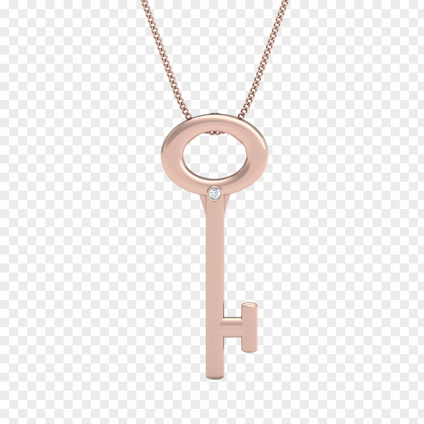Golden Key Locket Necklace Body Jewellery PNG