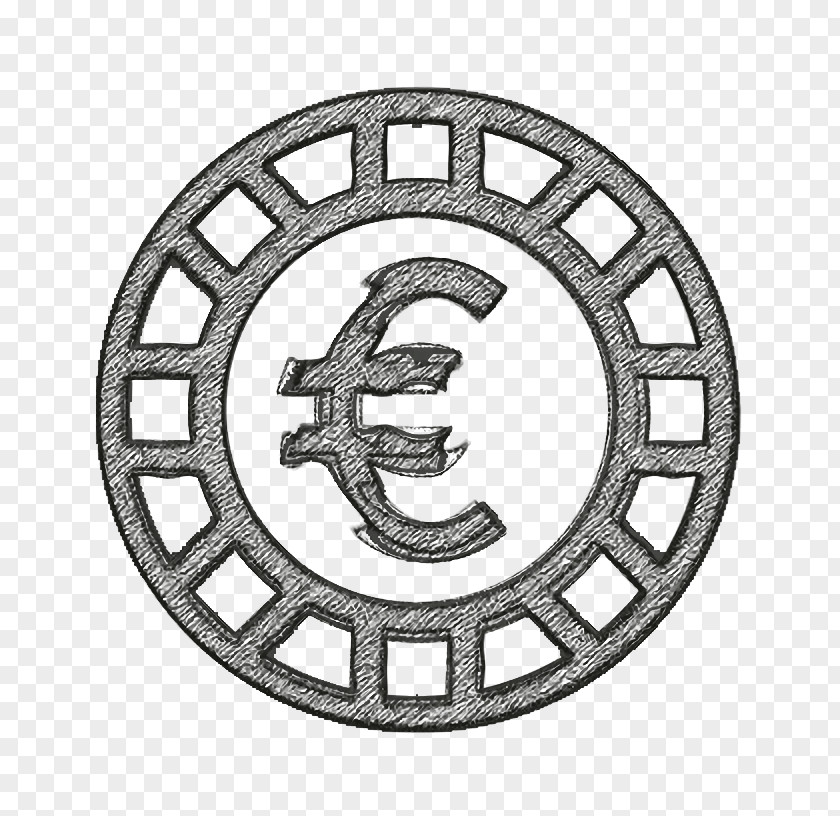 Logo Metal Casino Icon Currency Euro PNG