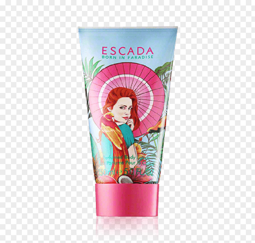 Perfume Lotion Escada Born In Paradise By For Women PNG