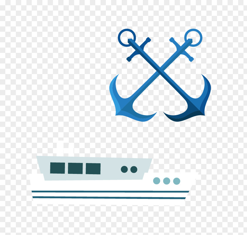 Ship And Anchor Navy Icon PNG