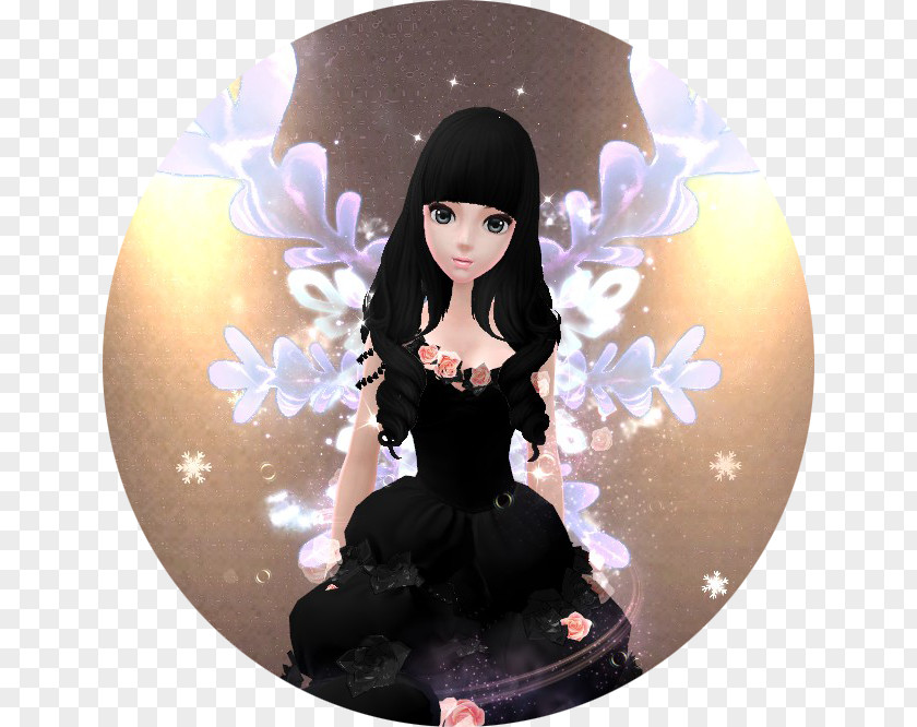 Doll Black Hair M PNG