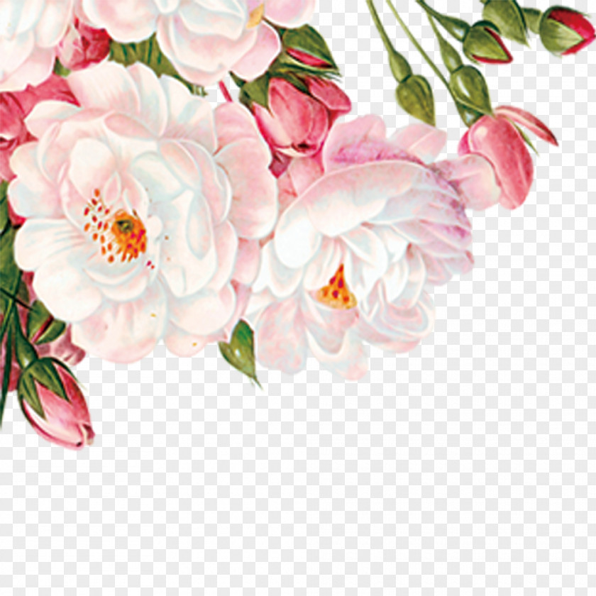 Hand-painted Flower Pattern Decorative Material To Avoid The PNG flower pattern decorative material to avoid the clipart PNG