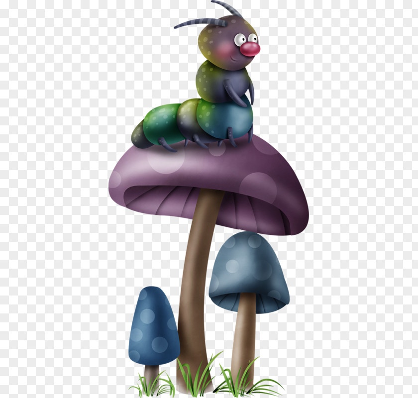 Mushroom Caterpillar Clip Art PNG