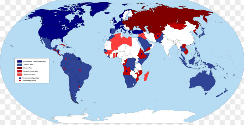 South East Asia Cold War First World Map PNG