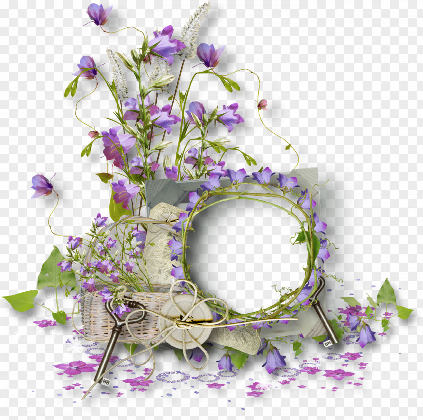 Decor Floral Design Picture Frames Molding Wreath PNG