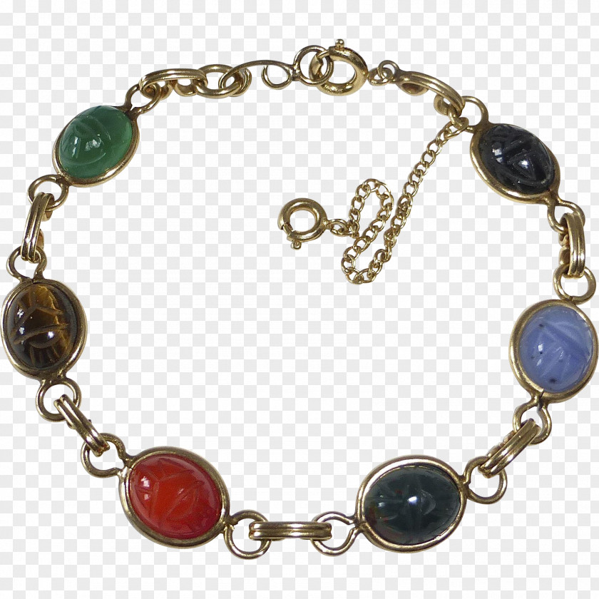 Gemstone Bracelet Beetle Bead Necklace PNG