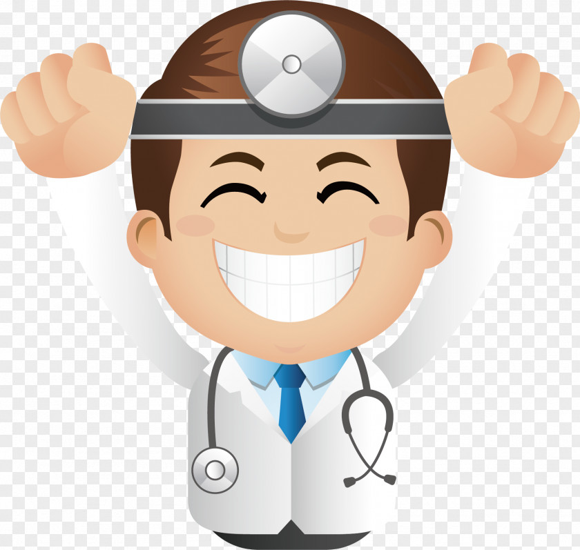 Happy Cartoon, Head Of A Doctor Physician Cartoon PNG