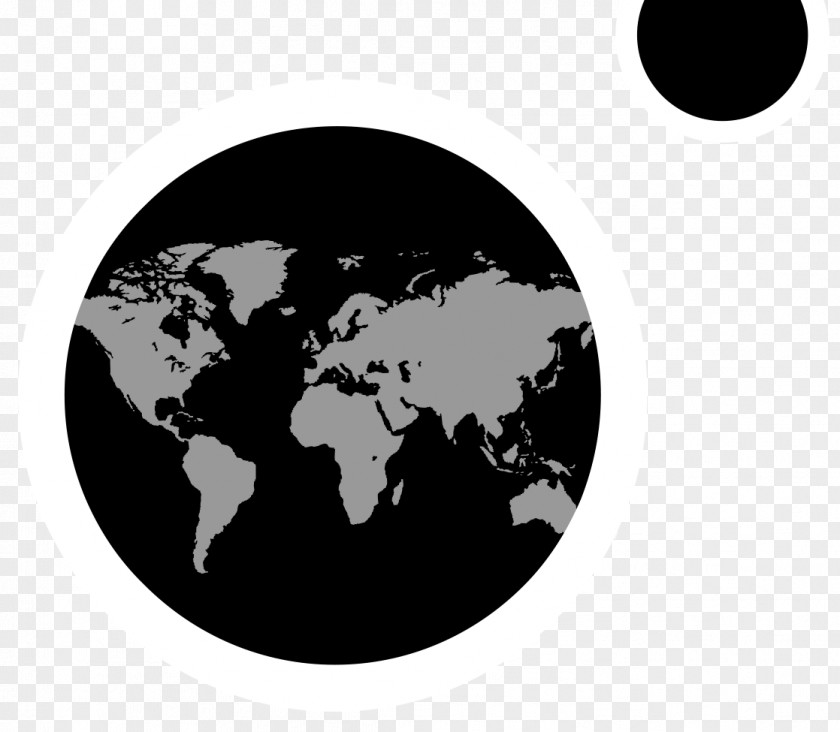 World Map Globe Vector Graphics PNG