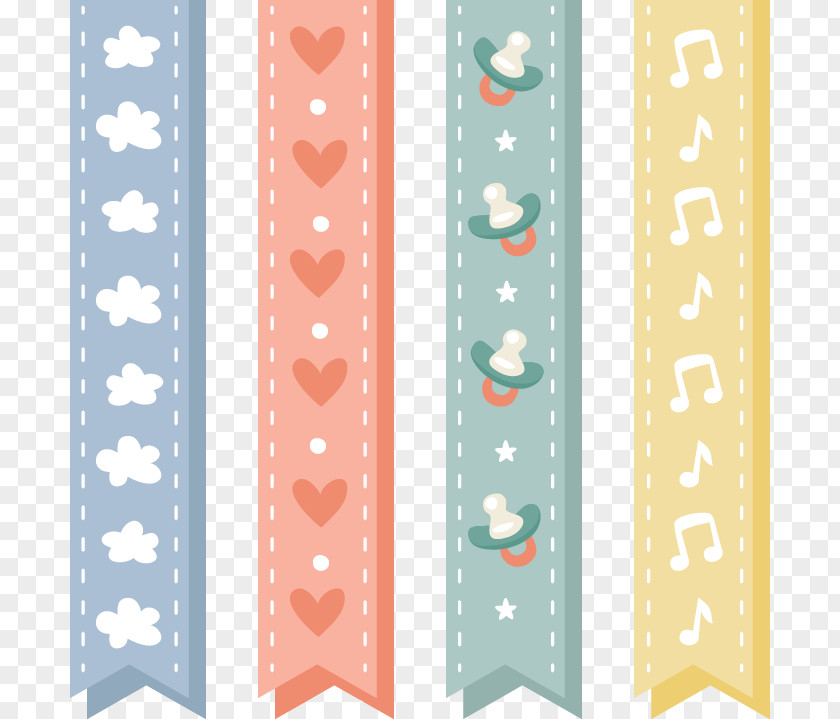 Cute Baby Ribbon Adobe Illustrator Download PNG