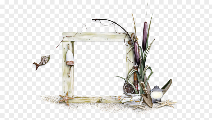 Rectangle Plant Picture Frame PNG