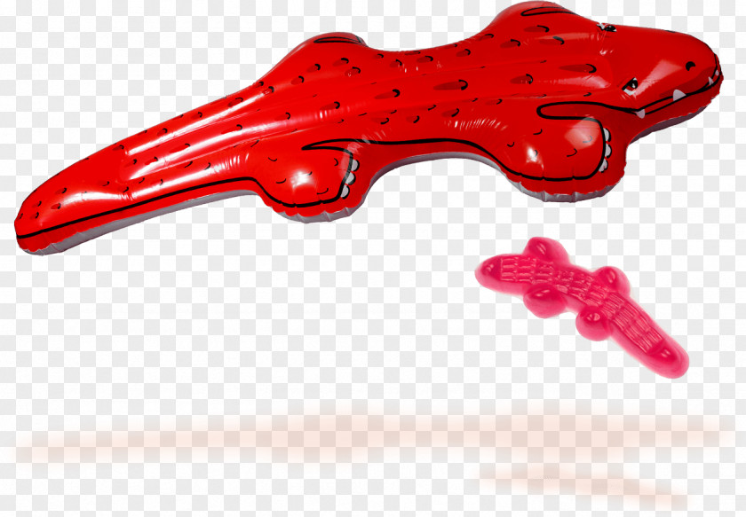 Red Summer Haribo Air Mattresses Crocodiles Inflatable PNG