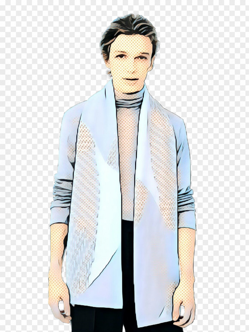 Suit Sweater Clothing White Outerwear Blue Sleeve PNG
