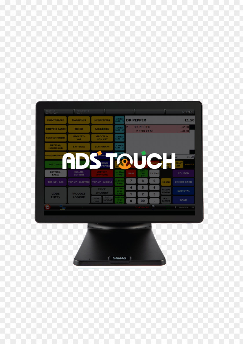 Touch Hair Point Of Sale Computer Software Data System Cash Register PNG