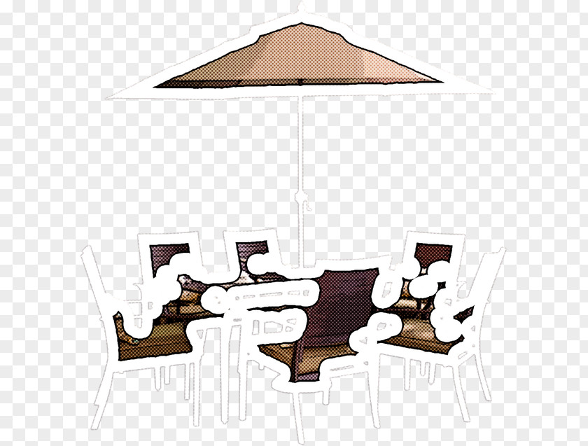 Umbrella Table Furniture Lighting Brown PNG