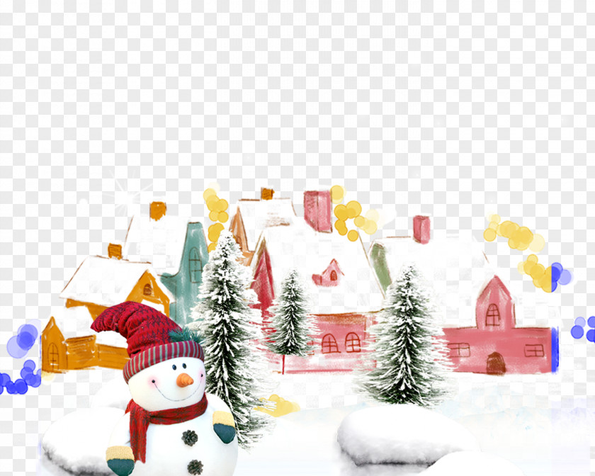 Creative Christmas Snowman PNG
