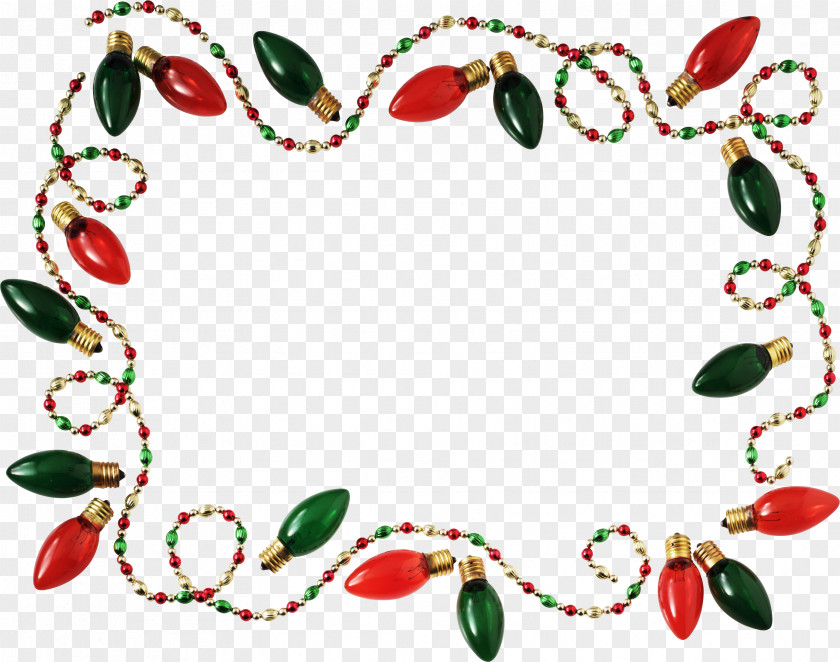 Garland Christmas Lights Picture Frames Decoration Photography PNG