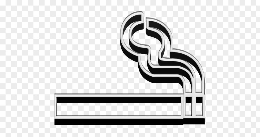 Logo Text Smoking Icon PNG
