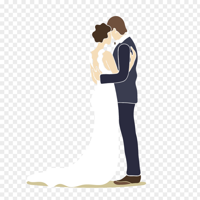 Vector A Couple Bridegroom Wedding Marriage PNG