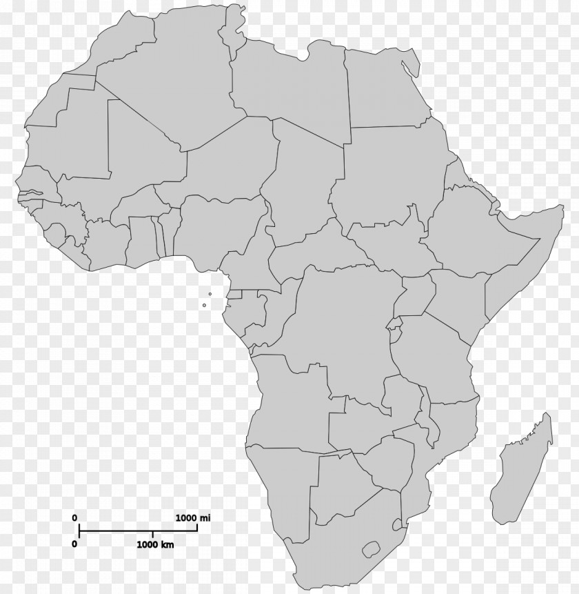 Africa World Map Blank Mapa Polityczna PNG