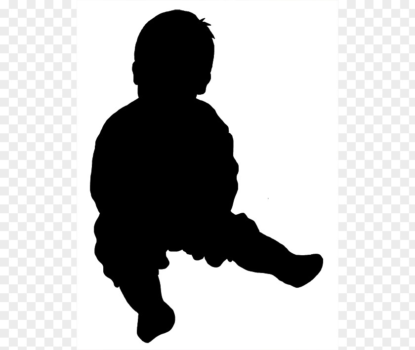 Baby Silhouette Infant Child Clip Art PNG