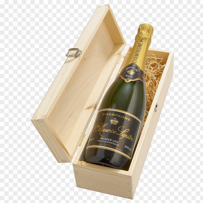 Champagne Sparkling Wine Box Gravur PNG