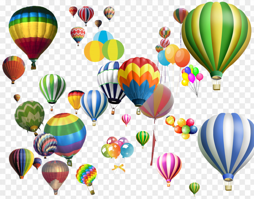 Colorful Hot Air Balloon Ballooning PNG