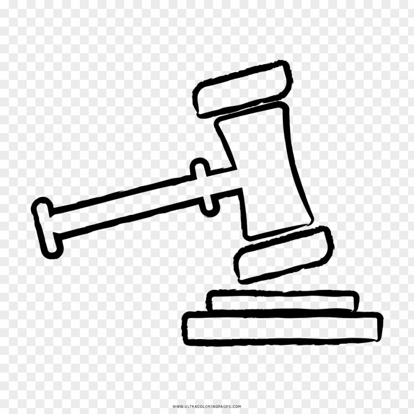 Hammer Coloring Book Drawing Judge Mallet PNG