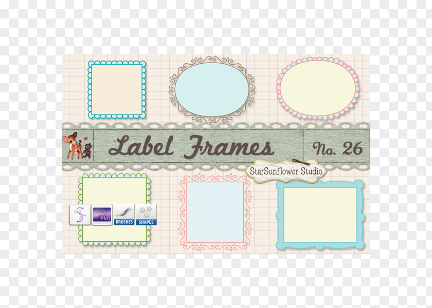 Label Frame Picture Frames Paper Digital Photo Brush Clip Art PNG