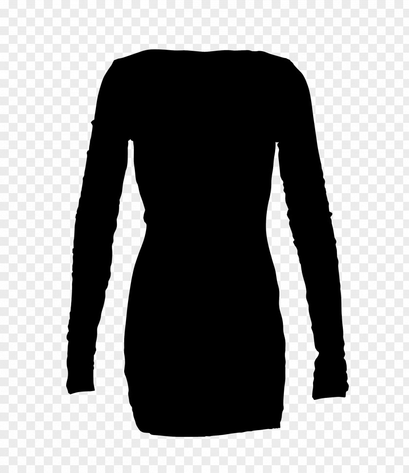 Long-sleeved T-shirt Shoulder Little Black Dress PNG