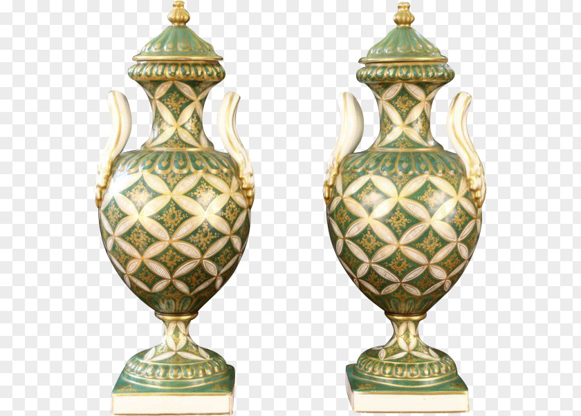 Vase Ceramic 01504 Urn Brass PNG