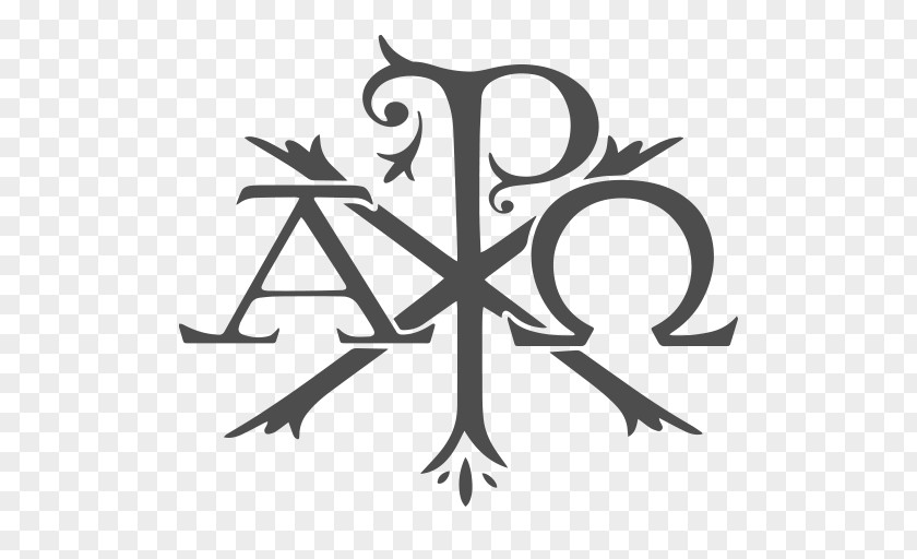 Alpha And Omega & Tattoo Parlor Chi Rho Christ PNG