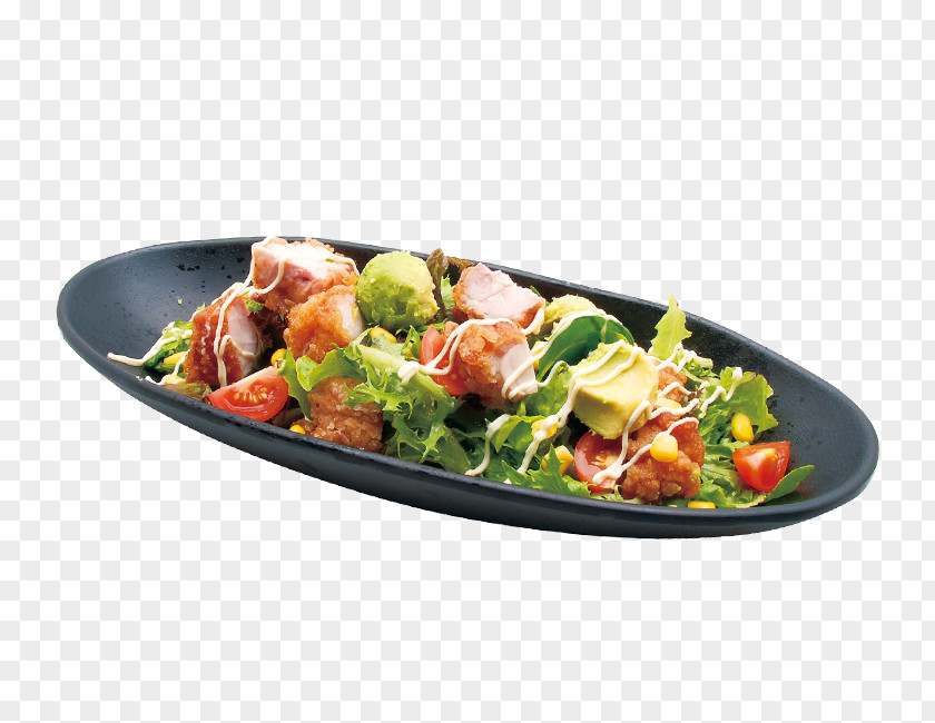 Chicken Crispy Caesar Salad Vegetarian Cuisine As Food PNG