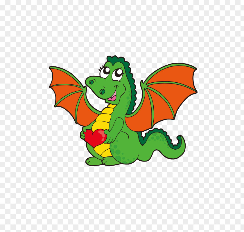 Cute Dragon Cartoon Clip Art PNG