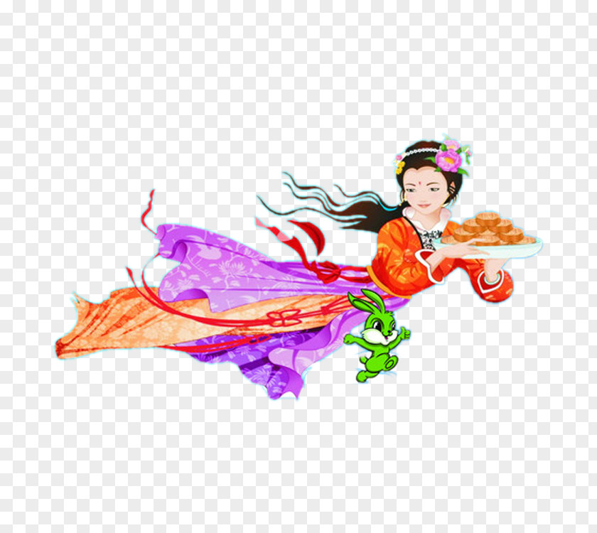 Mid Chang E Mid-Autumn Festival Mooncake Chang'e PNG