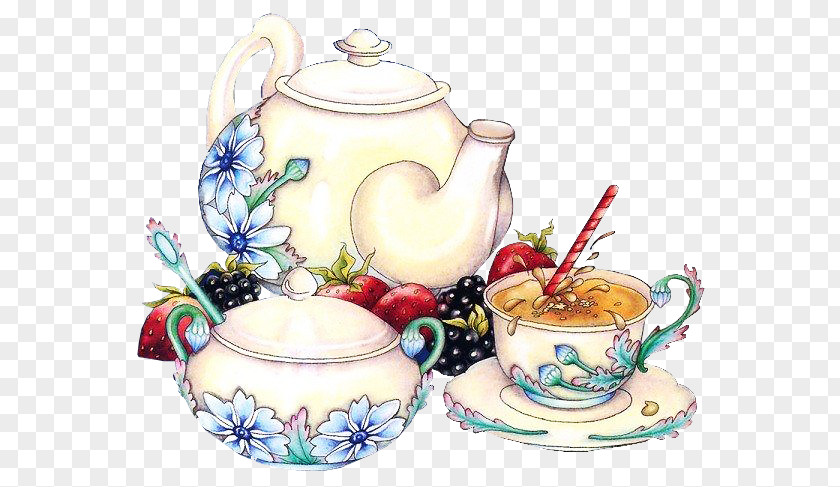 Tea Set Service De Table Clip Art PNG