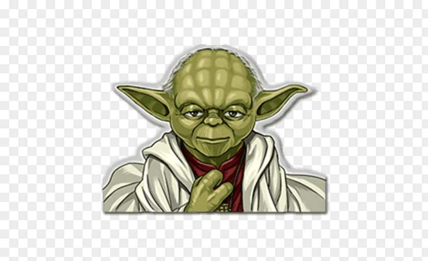 Drawing Yoda Sticker Telegram Star Wars Illustration PNG