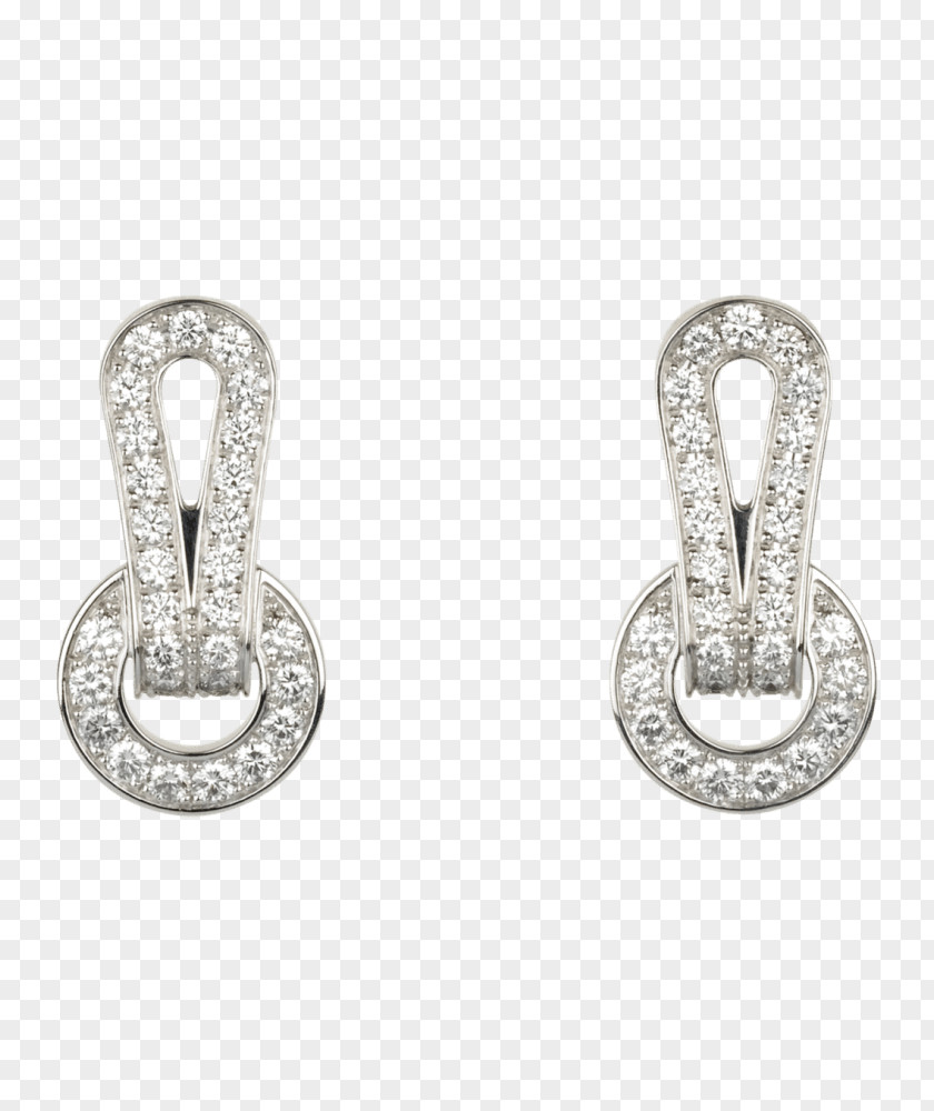 Jewellery Earring Cartier Diamond Gold PNG