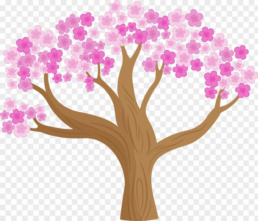 Lush Cherry Tree Blossom Cerasus PNG