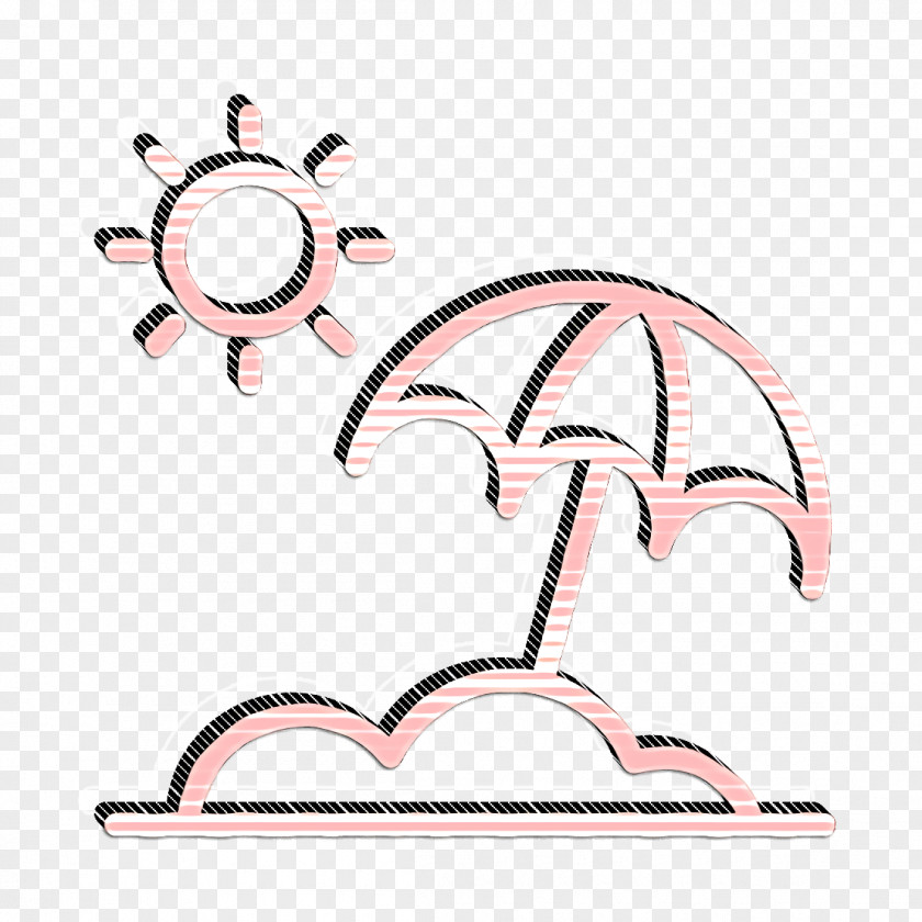Sun Umbrella Icon Beach Summer PNG