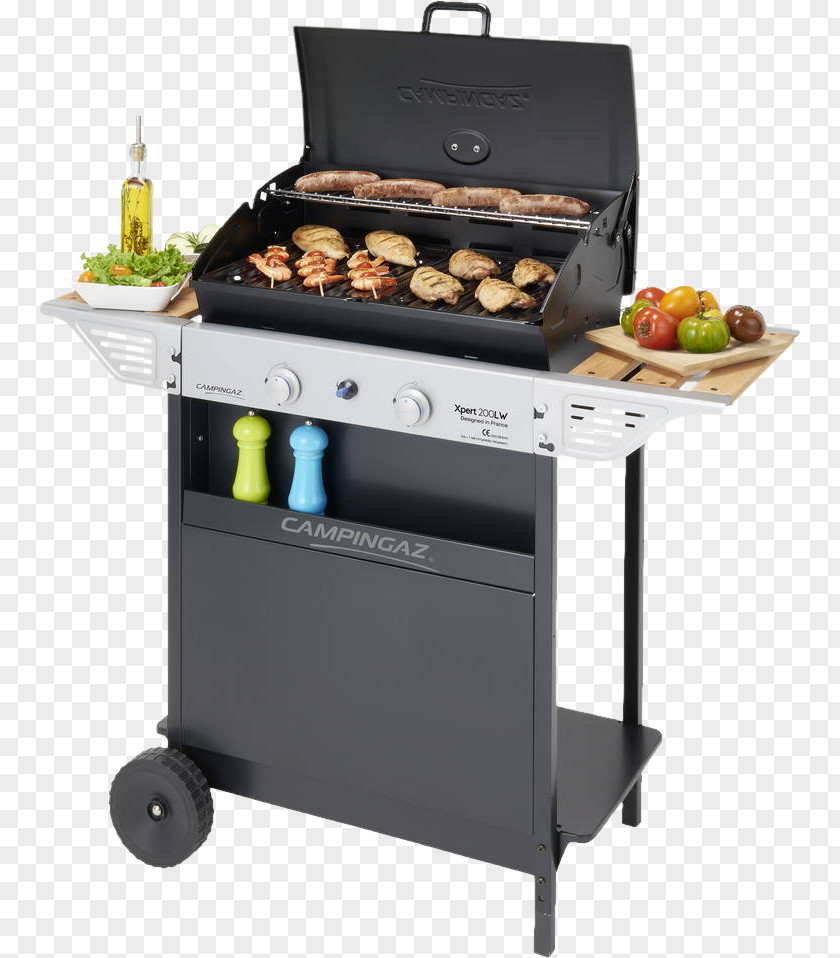 Campinggrill Gas Barbecue Chophouse Restaurant Campingaz Xpert 200 LS Gridiron Griddle PNG