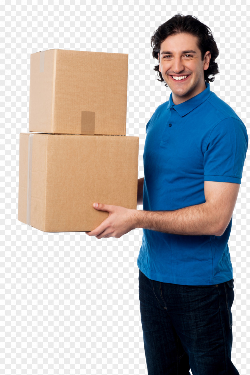 HPS (Holland Pakket Service) Cardboard Relocation Courier Box PNG