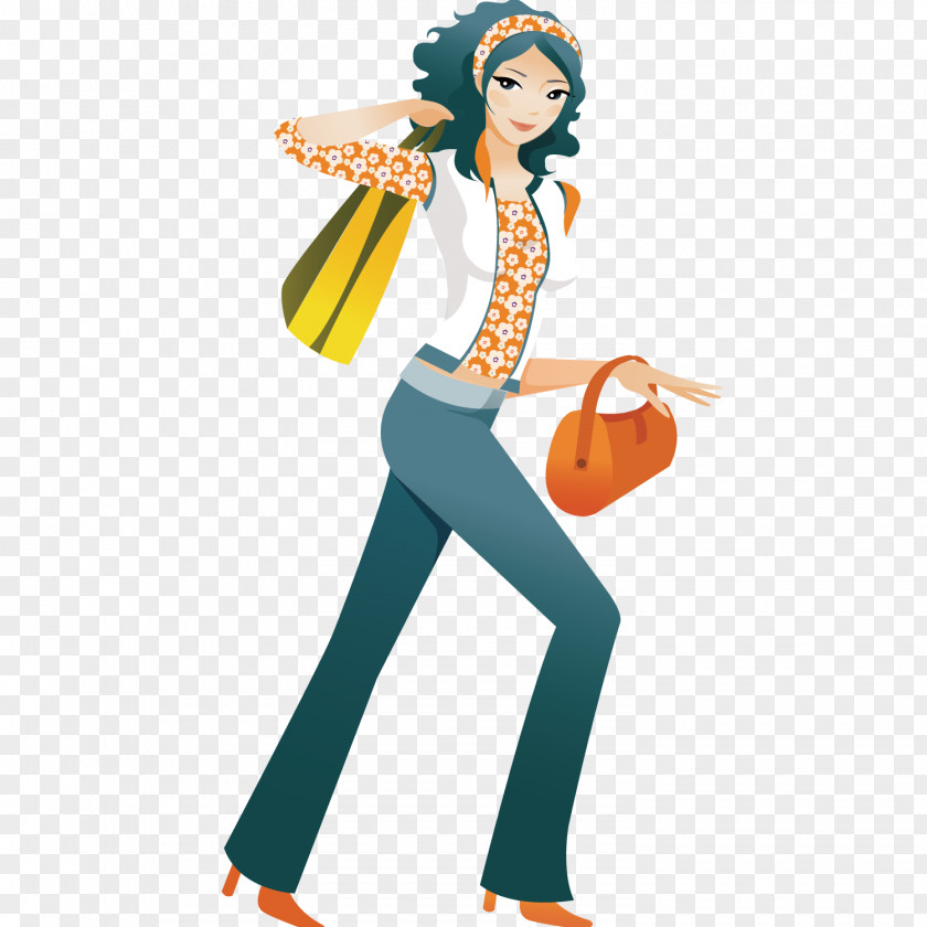 Walking Women Fashion Stock Illustration Royalty-free PNG