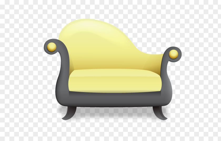 Yellow Seat Icon Chair PNG