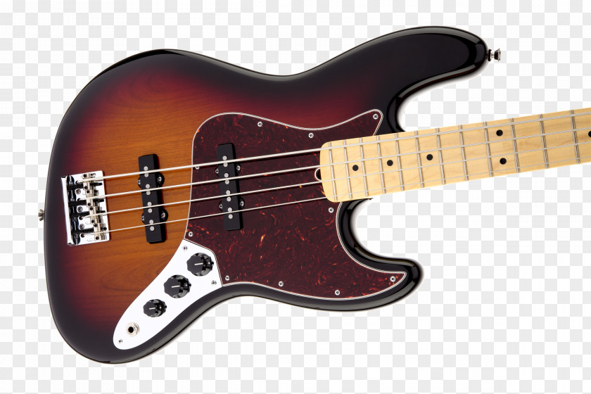 Bass Guitar Fender Standard Jazz Sunburst Precision PNG