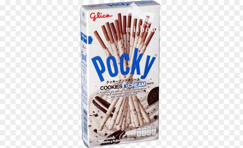 Chocolate Pocky Cookies And Cream Biscuits Ezaki Glico Co., Ltd. PNG